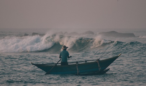 fishermen at sea