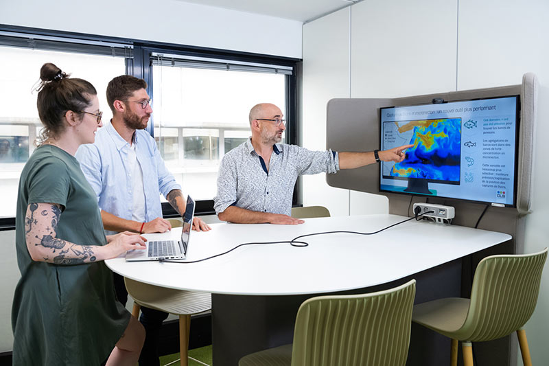 Membres de l'équipe de cientifiques de CLS ayant travaillé sur le 9ème rapport sur l'état de l'océan de Copernicus