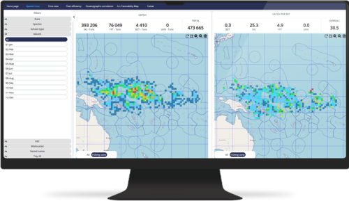 CLS ASTREE ANALYTICS Maps with filter