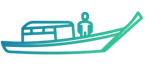 Fishing boat icon